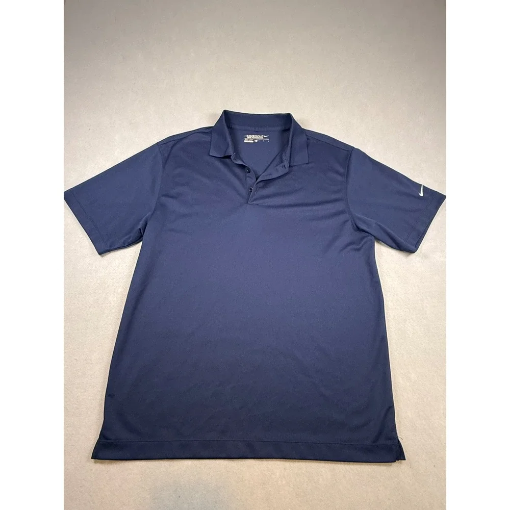 Nike Golf Tour Performance Dri-Fit Polo Shirt Mens Large Navy Blue Short Sleeve